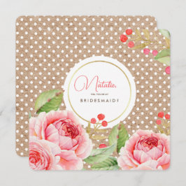 私の花嫁のメイドになってくれない？カスタム招待状 招待状