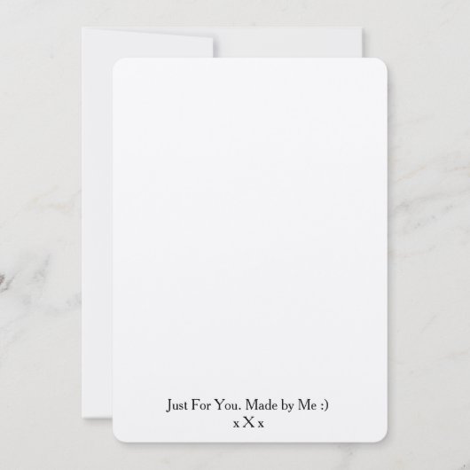 私の花嫁のメイドになってくれない？カスタム文字カード 招待状 (裏面)