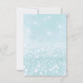 私の花嫁のメイドになってくれない？グリッターブルーパステル 招待状 (裏面)