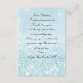 私の花嫁のメイドになってくれない？グリッターブルーパステル 招待状