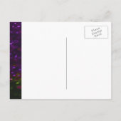 私の花嫁のメイドになってくれない?グリッター紫 インビテーションポストカード (裏面)