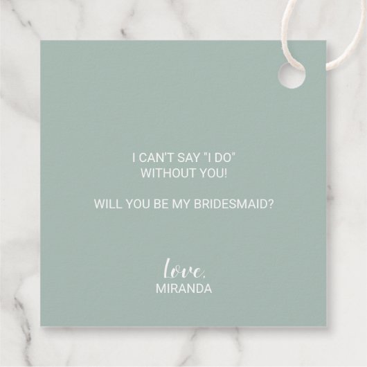 私の花嫁のメイドになってくれない？スクリプトモダン フェイバータグ (裏面)