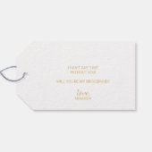 私の花嫁のメイドになってくれない？スクリプモダント金ゴールド ギフトタグ (裏面横)