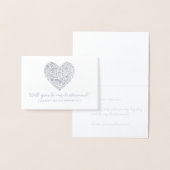 私の花嫁のメイドになってくれない？トレンディーハート 箔カード (ディスプレー)