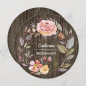 私の花嫁のメイドになってくれない?バーンウッドフローラ 招待状 (正面/裏面)