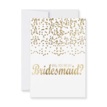 「私の花嫁のメイドになってくれない？」 フェイク金ゴールド紙吹雪