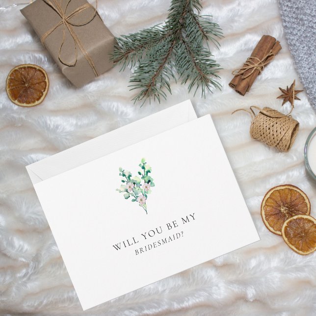 私の花嫁のメイドになってくれない？フローラフラットカード (クリエイターアップロード済み)