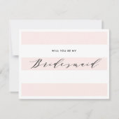 私の花嫁のメイドになってくれない？ |ブライドメイドカード 招待状 (正面)