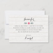 私の花嫁のメイドになってくれない？ボヘ素朴ミアン結婚ズ 招待状 (裏面)