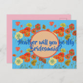 私の花嫁のメイドになってくれない?ポピーフローラはがき ポストカード (正面/裏面)