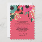 私の花嫁のメイドになってくれない?モダンフローラ 招待状 (裏面)