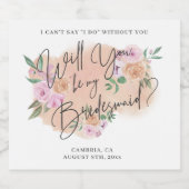 私の花嫁のメイドになってくれない？ワイきらめくンラベル スパークリングワインラベル (シングルラベル)