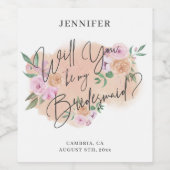 私の花嫁のメイドになってくれない？ ワインラベル (シングルラベル)