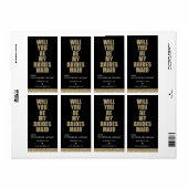 私の花嫁のメイドになってくれない?ワインラベル ラベル (フルシート)