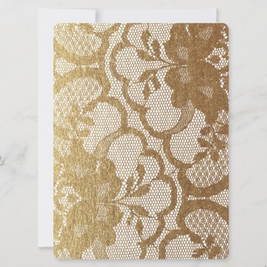 私の花嫁のメイドになってくれない?ヴィンテージバーラップ&レース 招待状 (裏面)