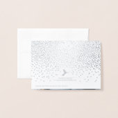 私の花嫁のメイドになってくれない？ヴィンテージ紙吹雪写真 箔カード (裏面封筒付き)