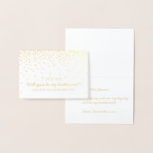 私の花嫁のメイドになってくれない？ヴィンテージ紙吹雪 箔カード (ディスプレー)