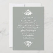 私の花嫁のメイドになってくれない？ヴィンテージ 招待状 (裏面)