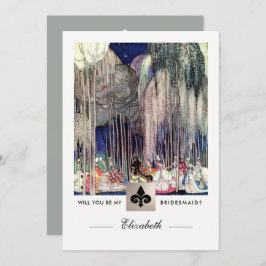 私の花嫁のメイドになってくれない？ヴィンテージ 招待状