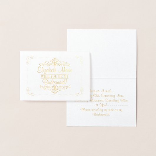 私の花嫁のメイドになってくれない？ヴィンテージ 華美 箔カード (ディスプレー)