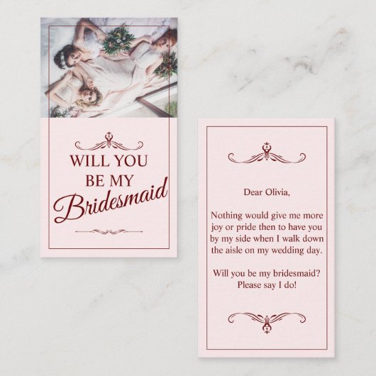 私の花嫁のメイドになってくれない?三つの嘘をつく花嫁 エンクロージャーカード (正面/裏面)