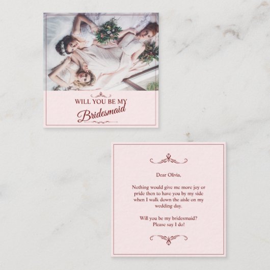 私の花嫁のメイドになってくれない?三つの嘘をつく花嫁 エンクロージャーカード (正面/裏面)