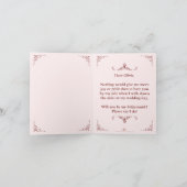 私の花嫁のメイドになってくれない?三つの嘘をつく花嫁 サンキューカード (内部)