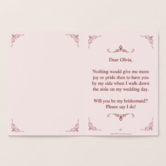 私の花嫁のメイドになってくれない?三つの嘘をつく花嫁 箔カード (内部)