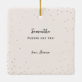 私の花嫁のメイドになってくれない？ |写真 セラミックオーナメント (裏面)