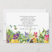 私の花嫁のメイドになってくれない？夏の牧草地素朴 招待状 (裏面)