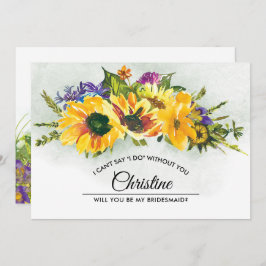 私の花嫁のメイドになってくれない？夏の牧草地素朴 招待状