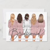 私の花嫁のメイドになってくれない?女子のローブV2 招待状 (正面)