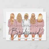 私の花嫁のメイドになってくれない？女子のローブV2 Invite 招待状 (正面)