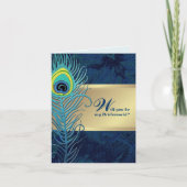 私の花嫁のメイドになってくれない?孔雀の羽 招待状 (正面)