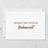 私の花嫁のメイドになってくれない？ 招待状 (正面)