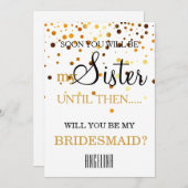 私の花嫁のメイドになってくれない? 招待状 (正面/裏面)