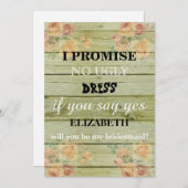 私の花嫁のメイドになってくれない？ 招待状 (正面/裏面)