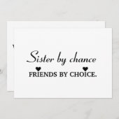 私の花嫁のメイドになってくれない? 招待状 (正面/裏面)