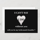 私の花嫁のメイドになってくれない? 招待状 (正面/裏面)