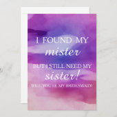 私の花嫁のメイドになってくれない？ 招待状 (正面/裏面)