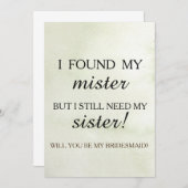 私の花嫁のメイドになってくれない? 招待状 (正面/裏面)