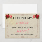 私の花嫁のメイドになってくれない? 招待状 (正面/裏面)