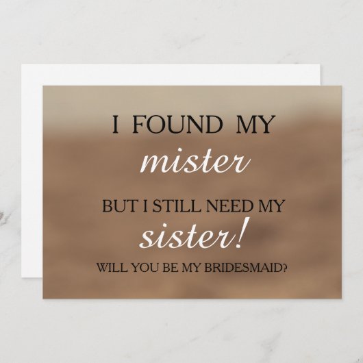 私の花嫁のメイドになってくれない? 招待状 (正面/裏面)