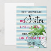 私の花嫁のメイドになってくれない？ 招待状 (正面/裏面)