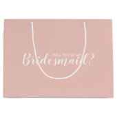 私の花嫁のメイドになってくれない？申モダン出 ラージペーパーバッグ (正面)