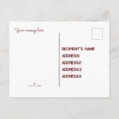 私の花嫁のメイドになってくれない？編集可能 インビテーションポストカード (裏面)