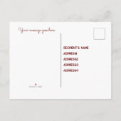 私の花嫁のメイドになってくれない？編集可能 インビテーションポストカード (裏面)