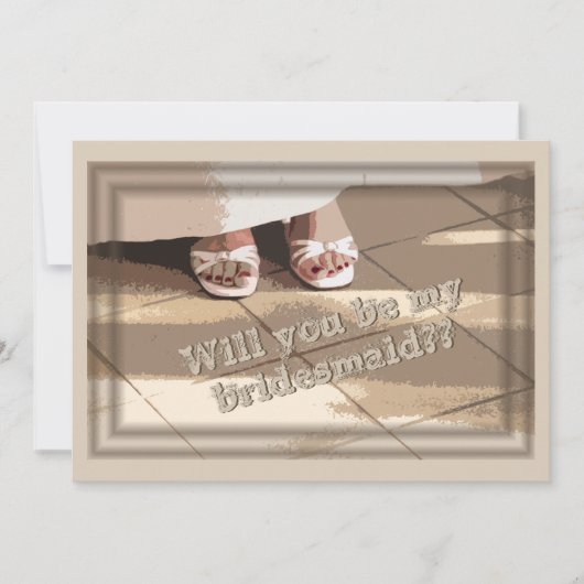 私の花嫁のメイドになってくれない？花嫁リクエスト・カード 招待状 (正面)