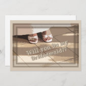 私の花嫁のメイドになってくれない？花嫁リクエスト・カード 招待状 (正面/裏面)