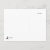 私の花嫁のメイドになってくれるか：ブラック/ピンクドレス インビテーションポストカード (裏面)